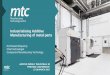 Industrialising Additive Manufacturing of metal parts Industries... · Industrialising Additive Manufacturing of metal parts. 2 ... Varying part quality and aesthetics High cost 