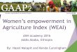 Women’s empowerment in Agriculture Index (WEAI)anh-academy.org/sites/default/files/WEAI_ANH Academy 2016_Final_0.… · Women’s empowerment in Agriculture Index (WEAI) ANH Academy