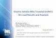 Electric Vehicle Mile Traveled (eVMT): On-road … Vehicle Mile Traveled ( eVMT): On-road Results and Analysis ... – Nissan Leaf. 5 ... 1,437. 15,676: Total Vehicle Miles