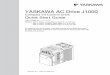 YASKAWA AC Drive J1000 - Brammer - Forside NO. TOEP C710606 27C YASKAWA AC Drive J1000 Compact V/f Control Drive Quick Start Guide Type: CIMR-JC Models: 200 V Class, Three-Phase Input: