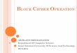 BLOCK CIPHER OPERATION - parkjonghyuk.net · CONTENTS Multiple Encryption and Triple DES Electronic Code Book (ECB) Cipher Block Chaining Mode(CBC) Cipher Feedback Mode (CFB) Output