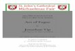 Art of Fugue - stjohnscathedral.org.hk - MFair-17 Organ... · PROGRAMME Johann Sebastian Bach (1685-1750) Contrapunctus I from !e Art of Fugue BWV 1080 Johann Jacob Froberger (1616-1667)