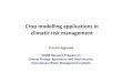 Crop modelling applications in climatic risk managementnfsm.gov.in/.../NCAER/30_3_PKAggarwal-CGIAR-Crop_Modelling.pdf · Crop modelling applications in climatic risk management 