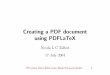 Creating a PDF document using PDFLaTeX - … you are using WinEdt, PreviousNextFirstLastBackForwardIndex5 click on the ‘PDFLATEX’ icon. If you are using some other front-end, check