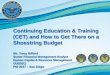 Continuing Education & Training (CET) and How to Get …pdi2017.org/wp-content/uploads/2017/06/110-Gifford.pdf · Continuing Education & Training (CET) ... cyber security, counterterrorism,