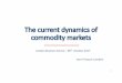 The current dynamics of commodity markets€¦ · The current dynamics of commodity markets ... , physical demand is strong in India and China ... üThe bulk of commodity trade üThe