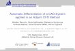 Automatic Differentiation of a CAD System applied in an ... · Automatic Differentiation of a CAD System applied in an Adjoint CFD Method Mladen Banovic, ... OpenCASCADE Technology