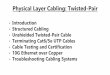 Physical Layer Cabling: Twisted-Pair ·  · 2017-02-23Building Entrance 2. Equipment Room 3. ... Straight-Through vs Crossover •What you created in the lab was a straight-through