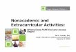 Nonacademic and Extracurricular Activities--ACSA (2) · January 17, 2013. 2 Nonacademic and Extracurricular Activities