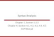 Syntax Analysis - Computer Science and Engineeringweb.cse.ohio-state.edu/~rountev.1/756/pdf/SyntaxAnalysis.pdfLanguages and Grammars (1/2) • Alphabet: finite set Σ of symbols (e.g