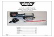 WINCH USER GUIDE - Warn Industries 4000 Utility... · WINCH USER GUIDE WARN® 4000 Utility Winch Part Number: ... •Always use grade 5 or better hardware, never weld bolts and never