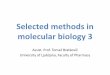 Selected methods in molecular biology 3 · Selected methods in molecular biology 3 Assist. ... Isoelectric focusing (IEF) pH gradient gel preparation . 2D electrophoresis . Differential