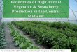 Economics of High Tunnel Vegetable & Strawberry Production ... · Economics of High Tunnel Vegetable & Strawberry Production in the Central ... Costs of High Tunnels ... High Tunnel
