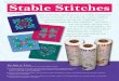 stable Stitches - Bernina Sewing Machine Station€¦ · Stable Stitches BY DAWN ANDREW The Rule of Three Keep these three facts in mind for all of your embroidery projects: 1. You
