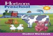 Preschool - media.glnsrv.commedia.glnsrv.com/pdf/products/sample_pages/sample_PRS001.pdf · The Horizons Preschool For Three’s Student Workbook contains ... includes four worksheets