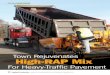 Town Rejuvenates High-RAP Mix · Town Rejuvenates High-RAP Mix ... 5-ton Galion roller finished breakdown rolling, the mat temperature was about 250°F. A 2-ton Beuthling B200 static
