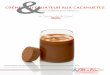 CRÉMEUX D’ÉQUATEUR AUX CACAHUÈTES · 1 L of Elle & Vire ® Valrhona Ecuadorian Chocolate Dessert Base 200 g of peanuts paste 20 g of icing sugar 20 g of sunflower oil Presentation