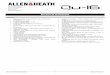 Qu-16 Technical Datasheet - Allen & Heath Band Real Time Analysis and Spectrogram ... and Graphic EQ with RTA and fader-flip mode, ... Qu-16 Technical Datasheet 4 Allen & Heath Ltd