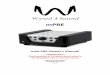 mPRE - Wyred 4 Sound manual REV 1.2.pdf · The mPRE is very simple to operate from the remote control or front panel. A power button with an illuminated ring light is located on the