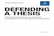 THE SAHLGRENSKA ACADEMY DEFENDING A … SAHLGRENSKA ACADEMY DEFENDING A THESIS Practical instructions for doctoral candidates at the Sahlgrenska Academy ... compilation thesis or a