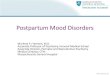 Postpartum Mood Disorders - Amazon Web Servicesmedia-ns.mghcpd.org.s3.amazonaws.com/psychopharm2016/2016... Postpartum Mood and Anxiety Disorders Postpartum Blues Postpartum Depression