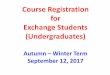 Course Registration for Exchange Studentsinternational.hit-u.ac.jp/jp/courses/hgp/04_Orientation Materials... · Course Registration for Exchange Students ... Offered to the Second-Year