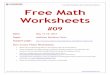 Free Math Worksheets from Classroom Professor Free … · Time: Score: Rainbow Facts: 4 [ A ] Licensed for unlimited copying by original purchaser only