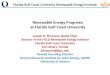 Renewable Energy Programs at Florida Gulf Coast Universityfloridaenergy.ufl.edu/wp-content/uploads/Presentation-3-FGCU... · Renewable Energy Programs at Florida Gulf Coast University