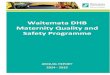 Waitemata DHB Maternity Quality and Safety Programme€¦ · Alignment with Waitemata DHB and Women and Child Health Service Annual Plan ... Primary Maternity Care: ... Maternity
