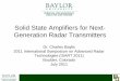 Solid State Amplifiers for Next- Generation Radar Transmitters · Solid State Amplifiers for Next-Generation Radar Transmitters ... amplitude modulated signals. ... and Simulation