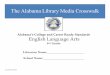 The Alabama Library Media Crosswalk - ALSDE Home Media/2nd_grade...The Alabama Library Media Crosswalk D. Coe 10-13-2013 2nd Grade Reading Standards for Literature CCRS STANDARD AASL