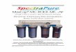 (Single (-90) or Dual (-180) Membrane Models) Reverse ...wholesale.spectrapure.com/manuals/MC_MANUAL.pdf · REV 2012-10-04 Water Purification Systems Reverse Osmosis/De-Ionization