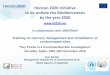 Horizon 2020 Initiative to de-pollute the Mediterranean by ... · to de-pollute the Mediterranean by the year 2020 ... site investigation we must assess the investigation itself