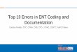 Top 10 Errors in ENT Coding and Documentationaapcperfect.s3.amazonaws.com/a3c7c3fe-6fa1-4d67-8534-a3c9c8315fa0/...Top 10 Errors in ENT Coding and Documentation. Candice Fenildo, CPC,