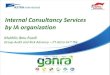 Internal Consultancy Services by IA organization Consultancy Services by IA organization ... without the internal auditor assuming management responsibility. ... GANRA PLAN and KPI