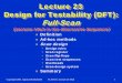 Lecture 23 Design for Testability (DFT): Full-Scaneecs.wsu.edu/~daehyun/teaching/2017_EE434/Handouts/lecture_test…Inserting the Muxes Clk Combinational Circuit Clk Y 2 Y 1 F D Q