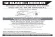 MOUSE DETAIL SANDER POLISHER INSTRUCTION ... - Black & Decker · MOUSE DETAIL SANDER POLISHER INSTRUCTION MANUAL ... Black &Decker purchase, go to ... analysis, we recommend the 
