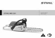 STIHL MS 251 Instruction Manual Notice d’emploi 251.pdf · Transporting the Chainsaw ... throttle trigger lockout – throttle ... in the instruction manual. Do not attempt to start