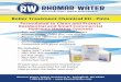Boiler Treatment Chemical Kit - Pints - Rhomar Water · Add the Hydro-Solv™ 9100 cleaner and circulate for 4 to 6 hours ... and then test a small sample of the boiler fluid with