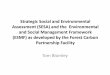 Strategic Social and Environmental Assessment … · Strategic Social and Environmental Assessment (SESA) and the Environmental and Social Management Framework ... • Programme implemented