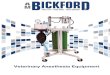 Veterinary Anesthesia Equipment - A.M. Bickford: High ... · Anesthesia Equipment whose excellence in engineering and quality has been a standard in ... Bickford Stand Model 52122
