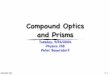 Compound Optics and Prisms - Powering Silicon Valley Compund... · Document info 10. Compound Optics and Prisms Tuesday, 9/26/2006 Physics 158 Peter Beyersdorf 1