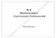 K-8 Mathematics Curriculum Framework - State … and Operations: Number Sense K-4 Mathematics Curriculum Framework Revised 2004 Arkansas Department of Education Key: NO.1.2.10 = Number