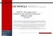DPT Program Clinical Education Manual - WKU · Purpose of Clinical Education Manual ... Clinical Education Remediation Plan ... also have at least 1 clinical rotation in a rural setting