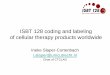 ISBT 128 coding and labeling of cellular therapy … 128 coding and labeling of cellular therapy products worldwide ... • Examples are Cryopreserved ... Abbreviations are sometimes