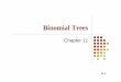 Binomial Trees - 國立臺灣大學homepage.ntu.edu.tw/~jryanwang/course/Options and Futures...Binomial Trees Chapter 11 11.2 A Simple Binomial Model zA stock price is currently $20