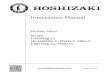 Instruction Manual - HOSHIZAKI INTERNATIONAL€¦ ·  · 2018-02-26undertaken until the technician has thoroughly read this Instruction Manual. ... FD-650M_H-C ... K 185 [7-5/16]