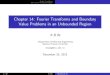 Chapter 14: Fourier Transforms and Boundary Value …homepage.ntu.edu.tw/~ihwang/Teaching/Fall13/Slides/DE...Fourier Transforms BVP’s in an Unbounded Region So far we have seen how