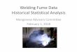 Welding Fume Historical Statistical Analysis - …osha.oregon.gov/rules/advisory/manganese/Documents/Manganese-Data...Feb 01, 2018 · Historical Statistical Analysis ... ANSI/AWS
