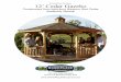 12’ Cedar Gazebo - The Home Depot€¦ ·  · 2017-04-1212’ Cedar Gazebo Constructed from ... 8 cedar fascia boards Box 4 Contents: 8 Double Rafters Box 5 Contents: ... Step